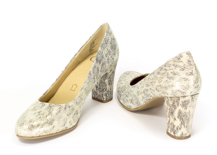Czółenka Caprice 9-22402-28 117 OFFWhite LEO