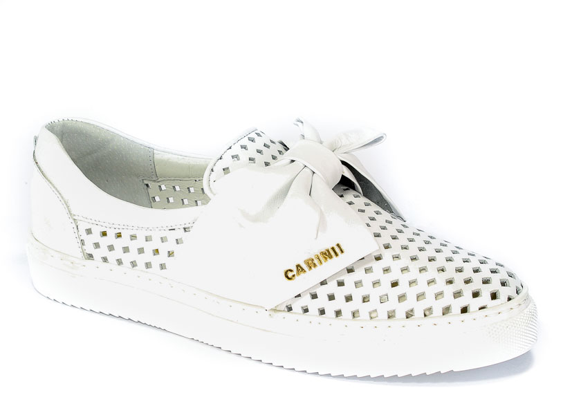Półbuty letnie Carinii B4021-G34-000-B67 Biały