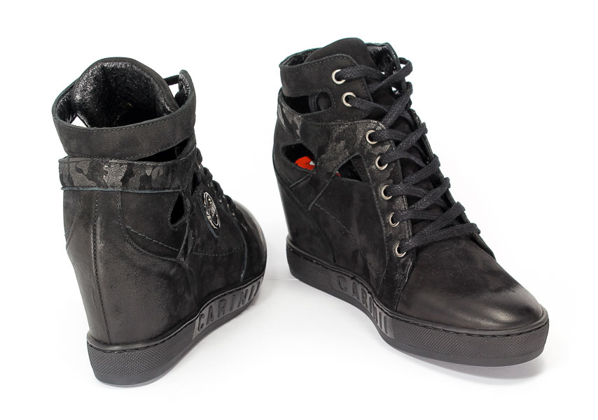 Sneakersy letnie Carinii B3909-360-F12-000-B88 Czarny