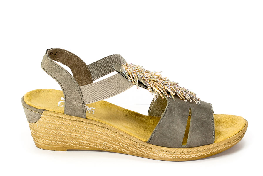 Sandały letnie Rieker 62475-45 Grey