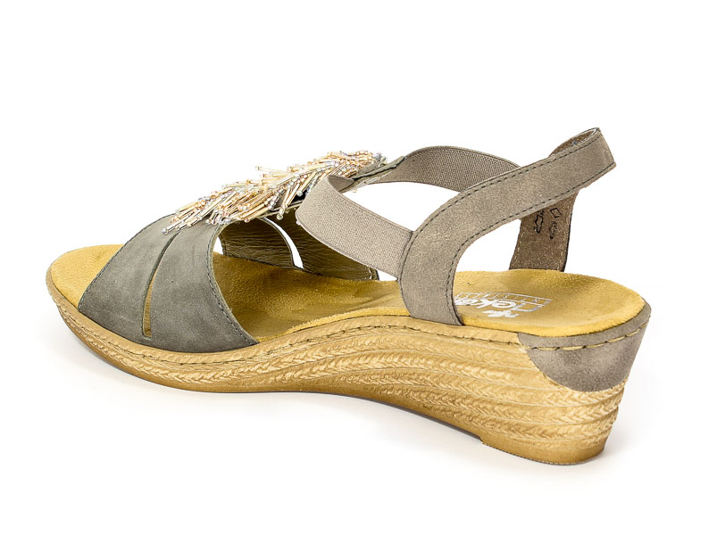 Sandały letnie Rieker 62475-45 Grey