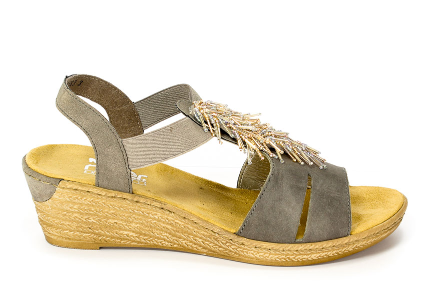 Sandały letnie Rieker 62475-45 Grey