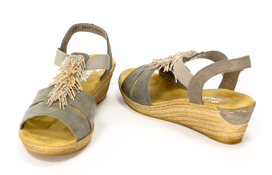 Sandały letnie Rieker 62475-45 Grey