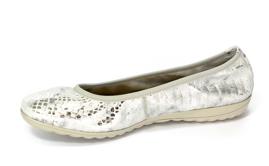 Baleriny Caprice 9-22142-28 920 Silver Metal 