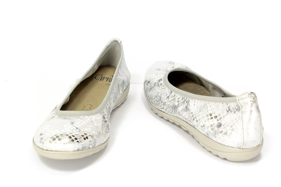 Baleriny Caprice 9-22142-28 920 Silver Metal 