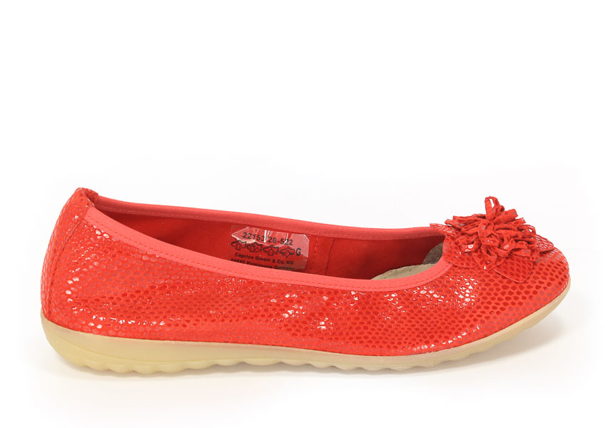 Baleriny Caprice 9-22153-28 522 Red Reptile 