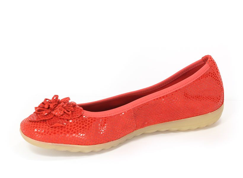 Baleriny Caprice 9-22153-28 522 Red Reptile 