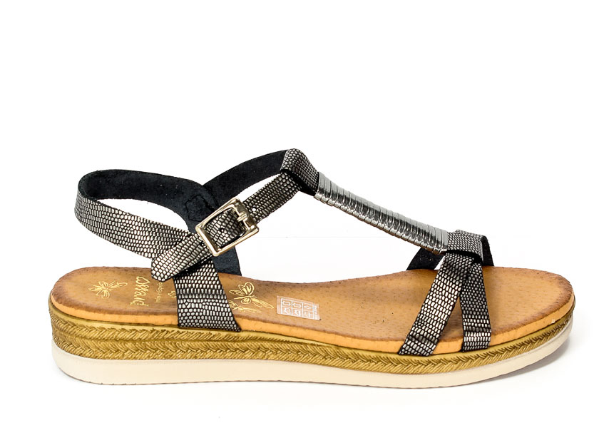 Sandały Letnie Presso 3450 4-3450(R.M.Negro/Plomo ) 