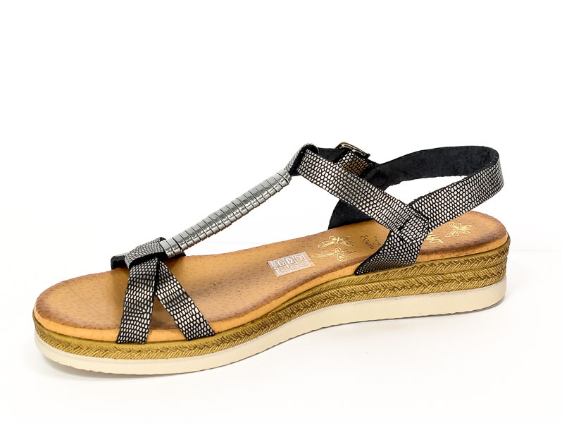 Sandały Letnie Presso 3450 4-3450(R.M.Negro/Plomo ) 
