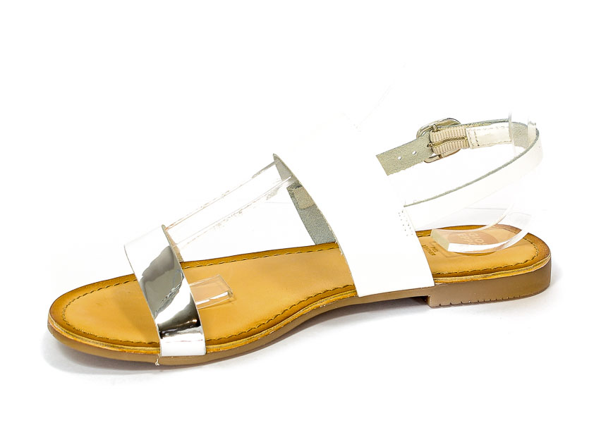 Sandały Letnie GiosEppo 40526-01 Ciana White/Silver