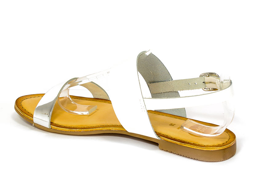 Sandały Letnie GiosEppo 40526-01 Ciana White/Silver