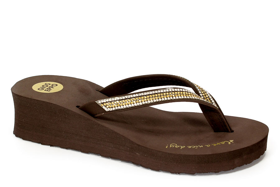 Klapki Letnie GiosEppo 39497 Grazia Chocolate