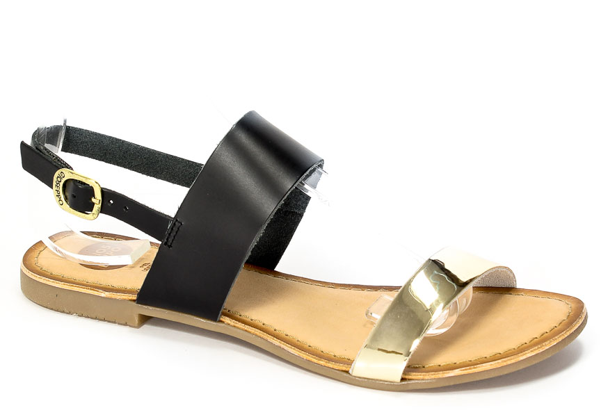 Sandały Letnie GiosEppo 40526-02 Ciana Black/Gold