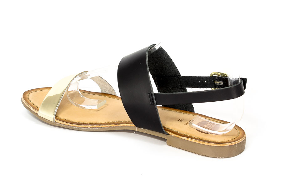 Sandały Letnie GiosEppo 40526-02 Ciana Black/Gold