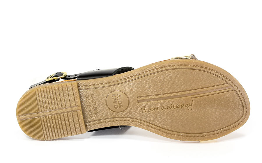 Sandały Letnie GiosEppo 40526-02 Ciana Black/Gold