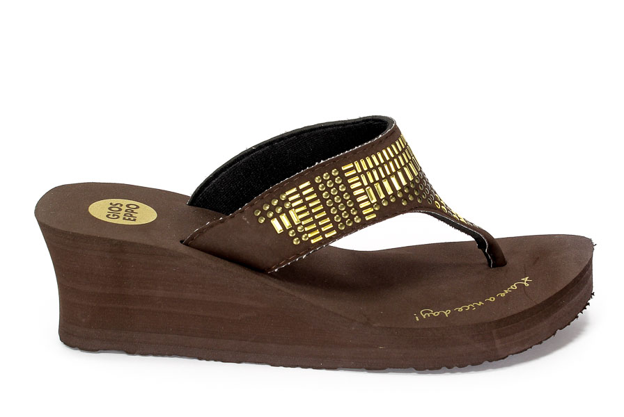 Klapki Letnie GiosEppo 39455 Vittoria Chocolate