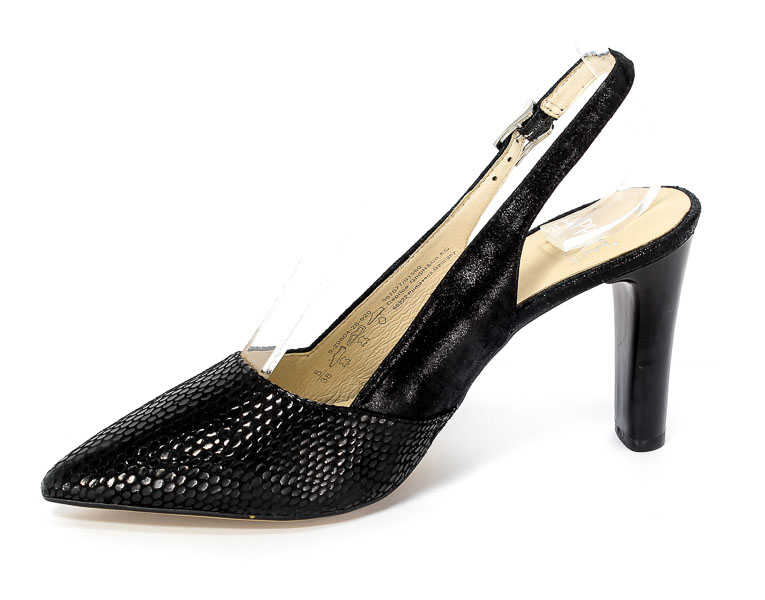 Czółenka letnie Caprice 9-29604-28 020 Black Rept Com