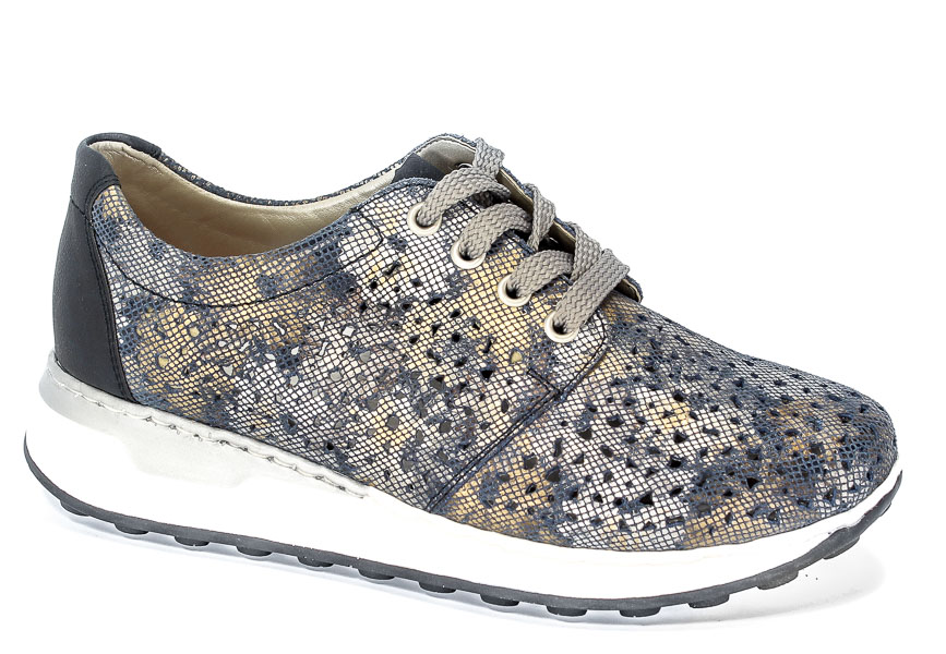 Półbuty Letnie Rieker N0016-90 Blue