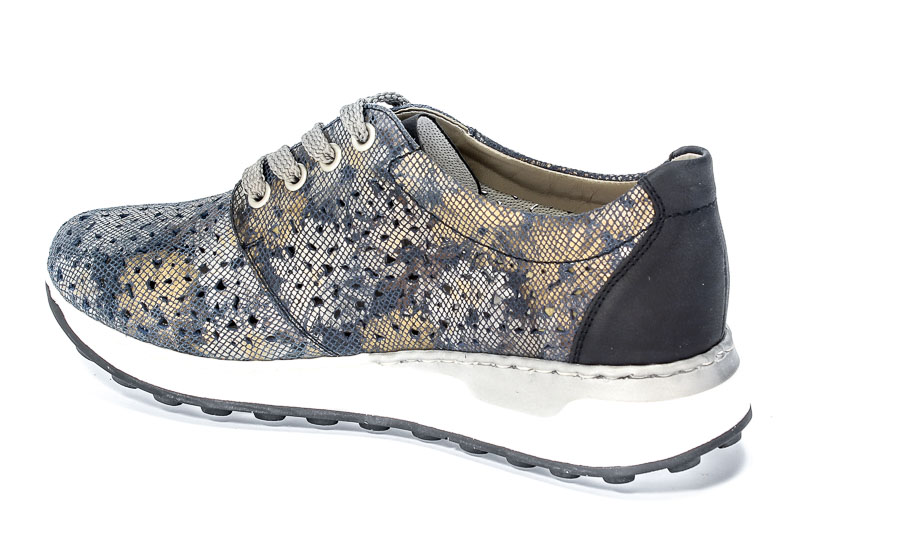 Półbuty Letnie Rieker N0016-90 Blue