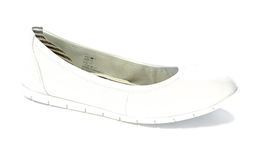 Baleriny Tamaris 1-22109-28 117 White Leather