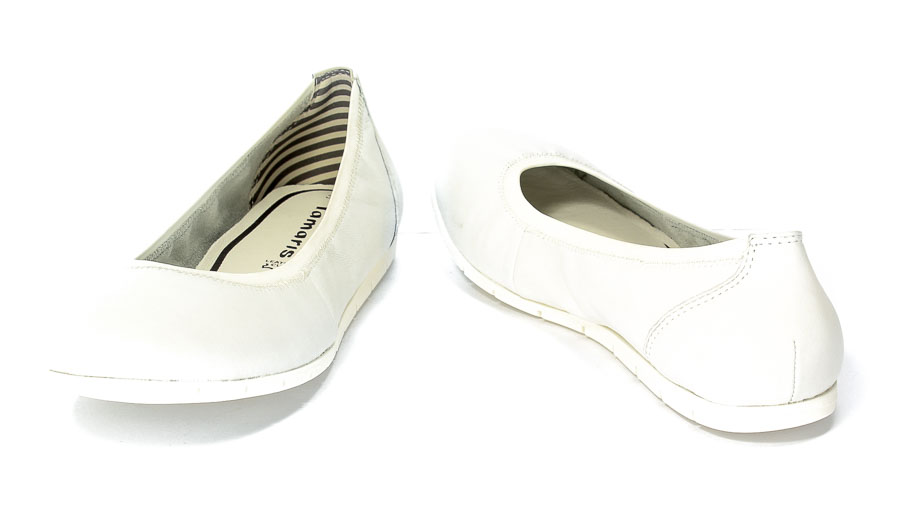 Baleriny Tamaris 1-22109-28 117 White Leather