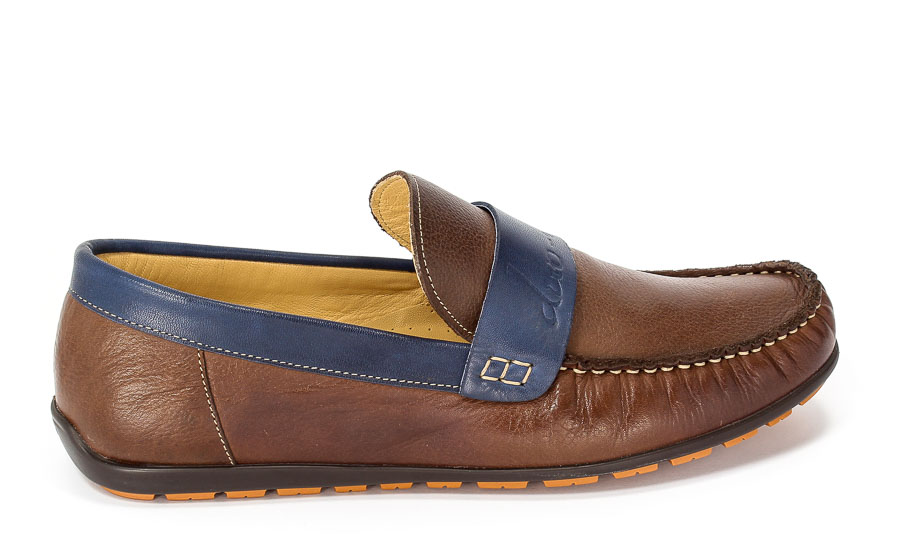 Półbuty Duo Men 770 Brąz+Granat