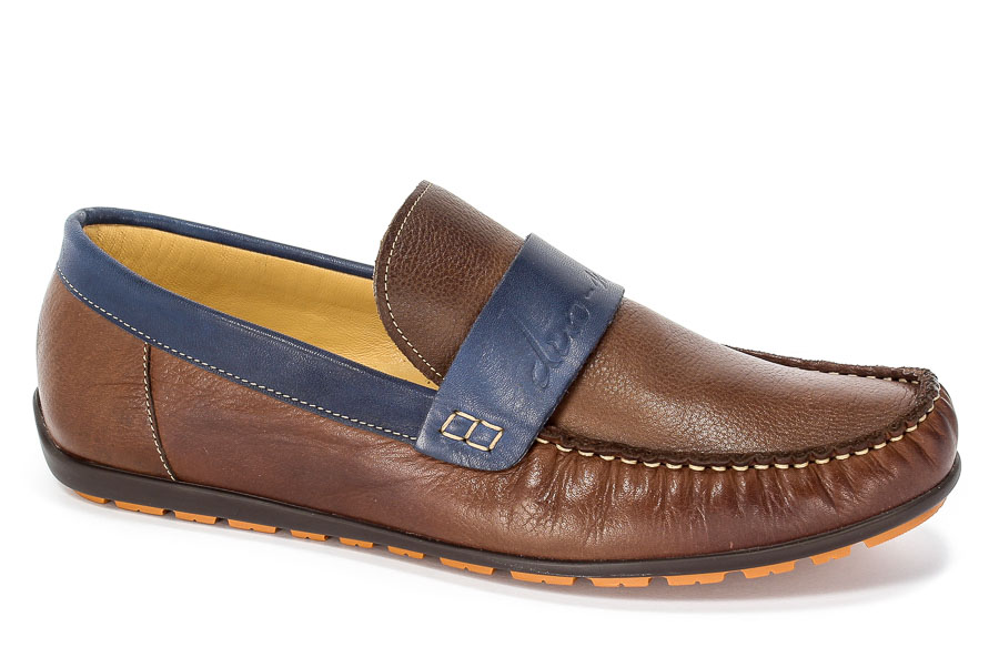 Półbuty Duo Men 770 Brąz+Granat