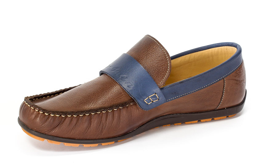 Półbuty Duo Men 770 Brąz+Granat