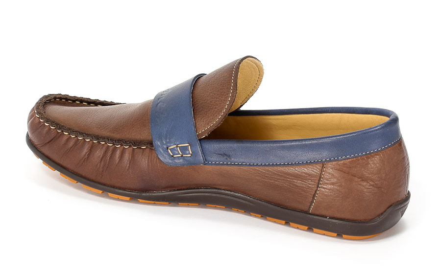 Półbuty Duo Men 770 Brąz+Granat