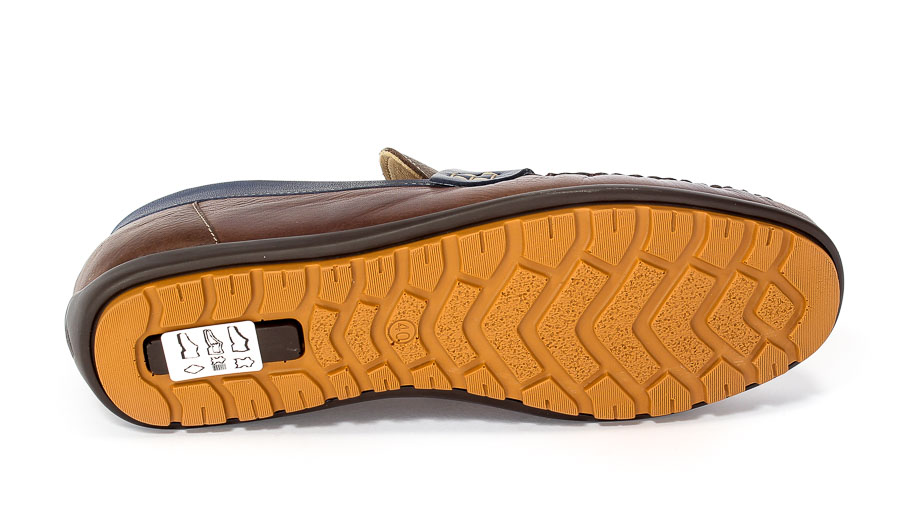 Półbuty Duo Men 770 Brąz+Granat