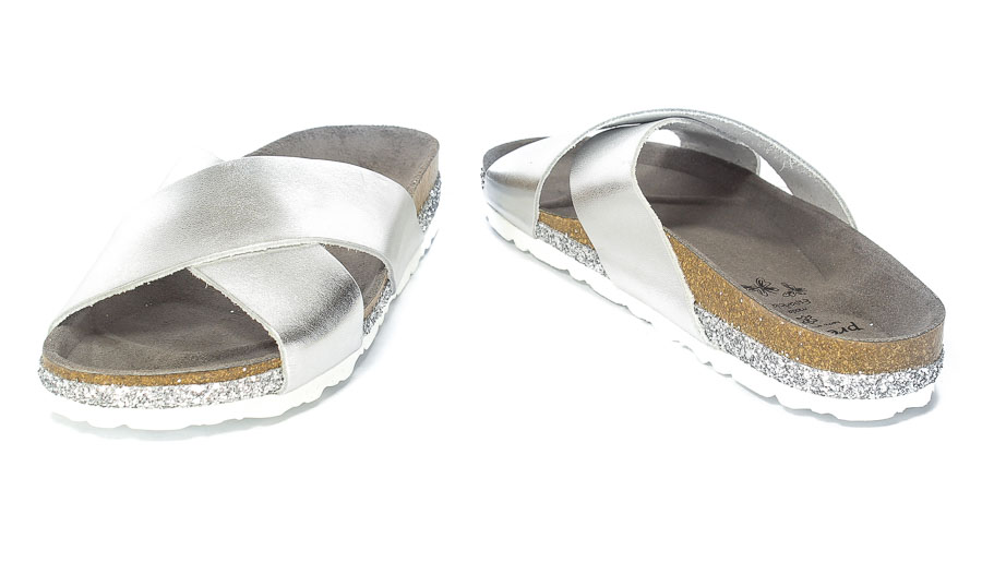 Klapki Presso 3-116927 Silver