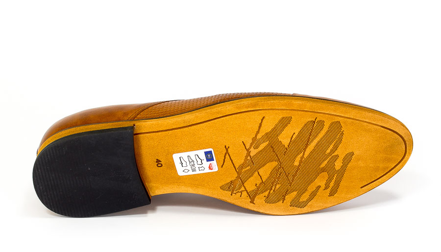 Półbuty Euro Moda ST 294/163PO/T Rudy