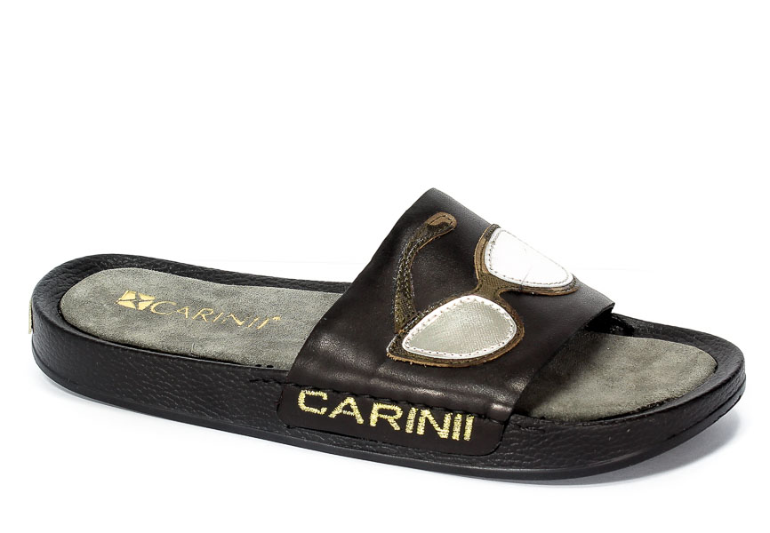 Klapki Carinii B3980/OP-G22-000-000-C37 Czarny