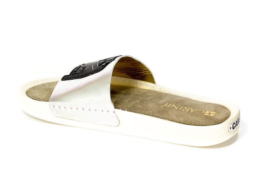Klapki Carinii B3980/RT-611-000-000-C37 Srebrny