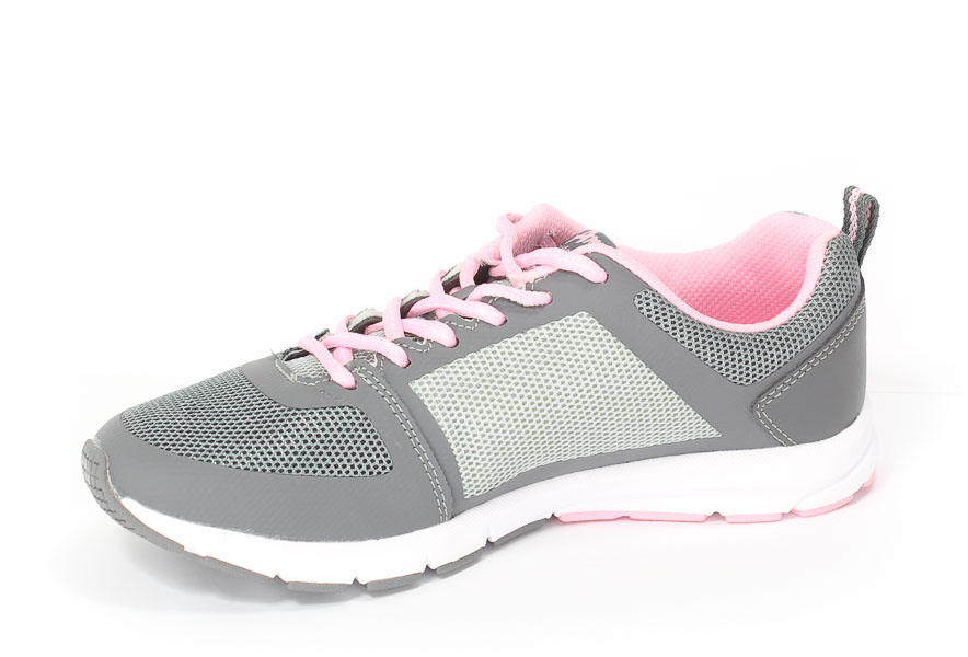 Półbuty American 201604 Grey/Pink