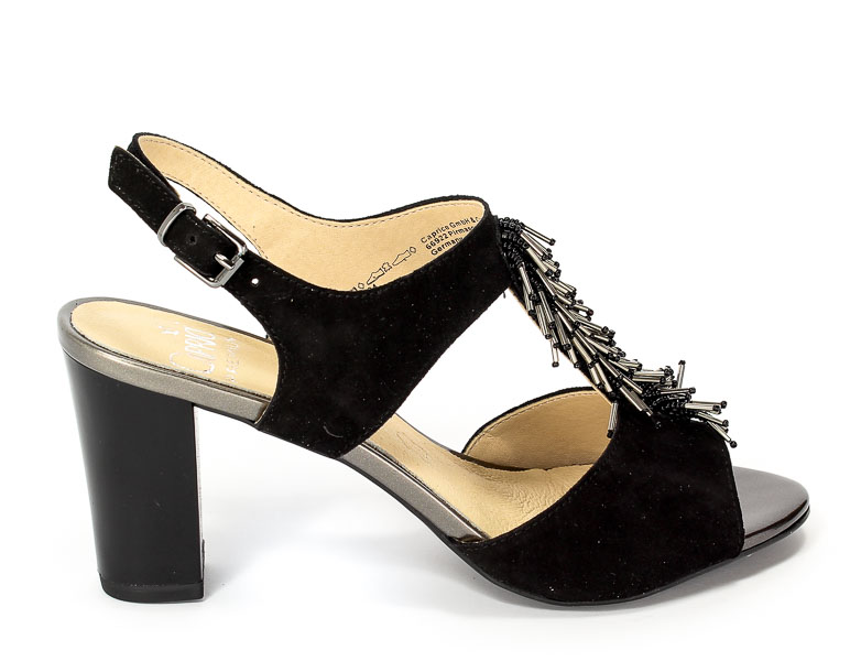 Sandały Caprice 9-28303-28 004 Black Suede