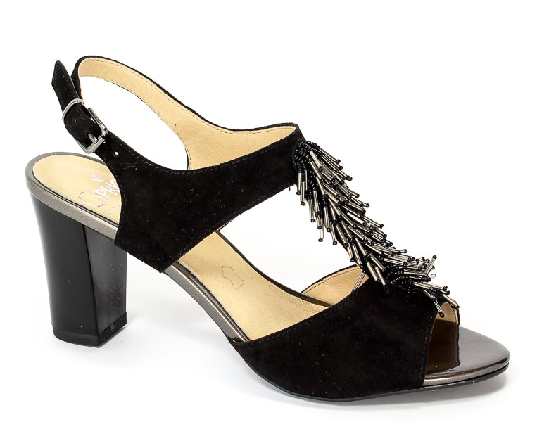 Sandały Caprice 9-28303-28 004 Black Suede