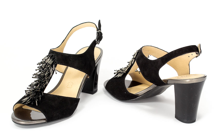 Sandały Caprice 9-28303-28 004 Black Suede