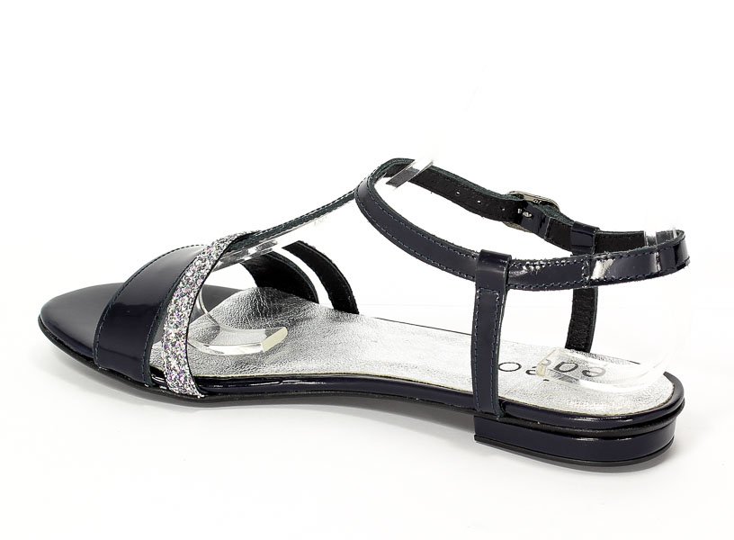 Sandały Euro Moda Ed.Sa. 3081-568/568/817 Granat/Brokat