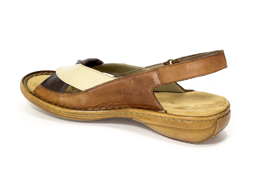 Sandały Rieker 60832-25 Brown Combination