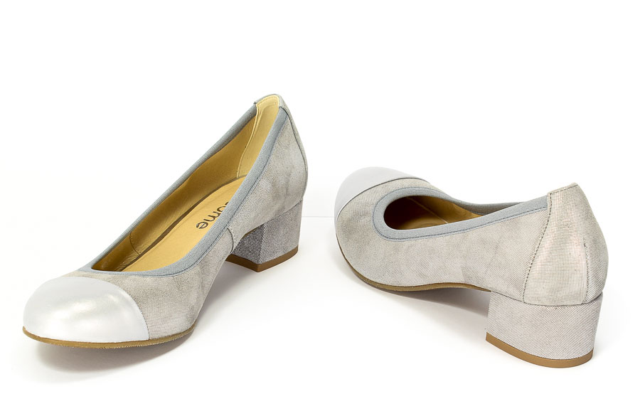 Półbuty Uncome 24051 Grigio Silver