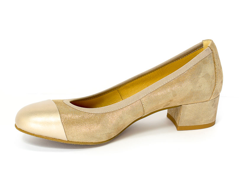 Półbuty Uncome 24051 Beige Gold