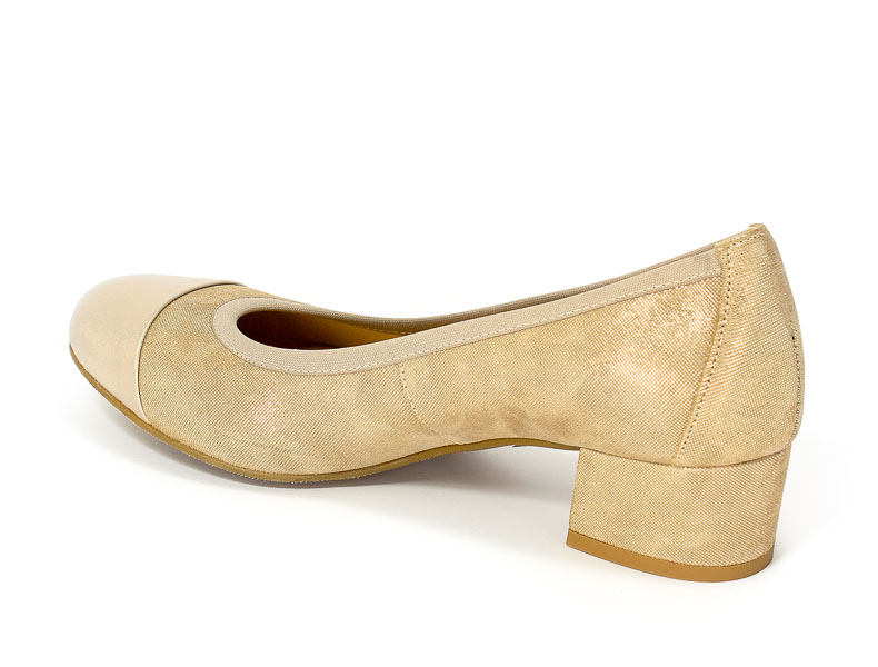 Półbuty Uncome 24051 Beige Gold