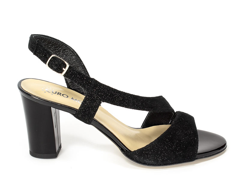 Sandały Lucca 3086 Czarno-Srebrny
