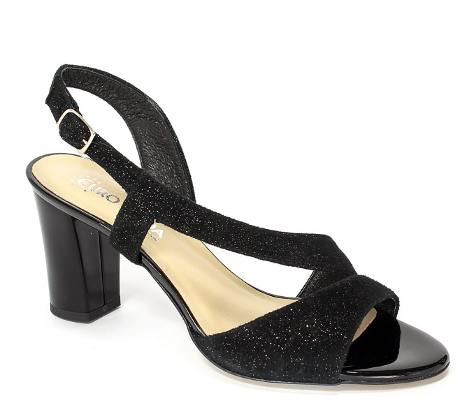 Sandały Lucca 3086 Czarno-Srebrny