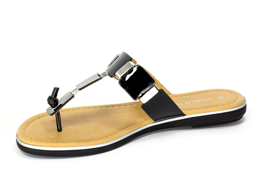 Klapki Marco Tozzi 2-27156-38 018 Black Patent