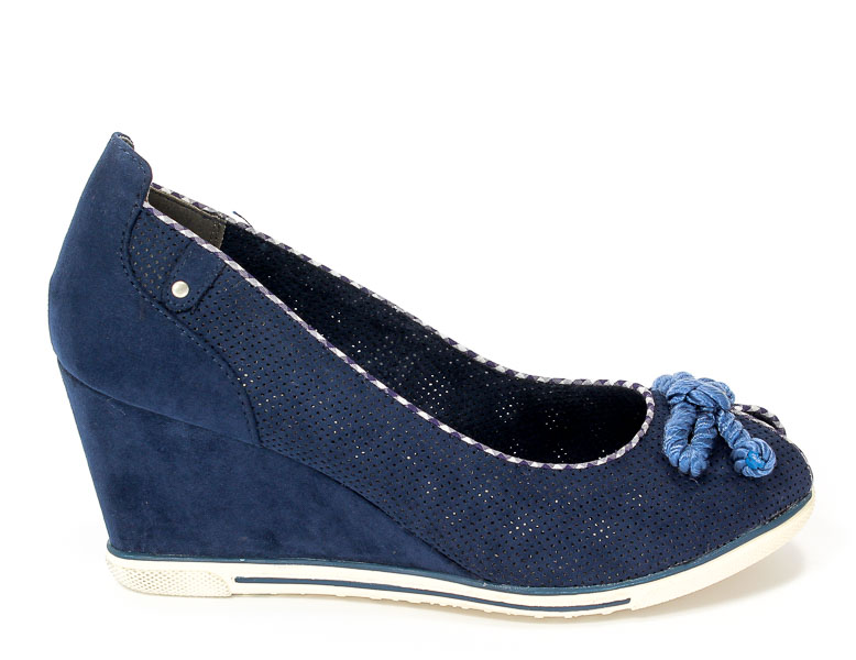 Czółenka Letnie Marco Tozzi 2-29305-28 890 Navy Comb