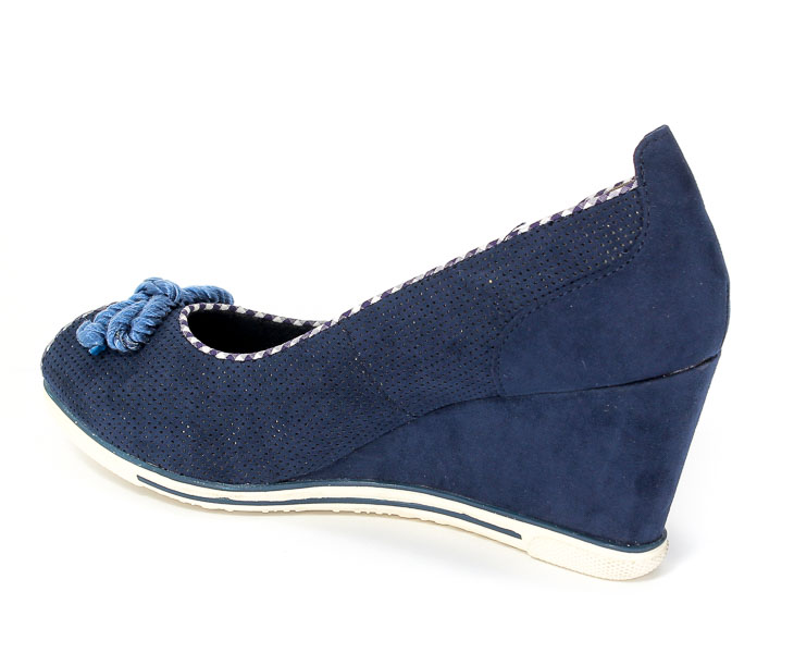 Czółenka Letnie Marco Tozzi 2-29305-28 890 Navy Comb