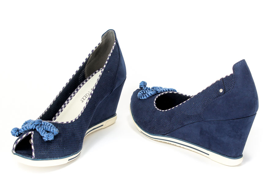 Czółenka Letnie Marco Tozzi 2-29305-28 890 Navy Comb