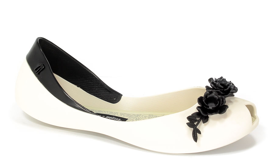 Baleriny letnie Melissa M31662 50735 White/Black
